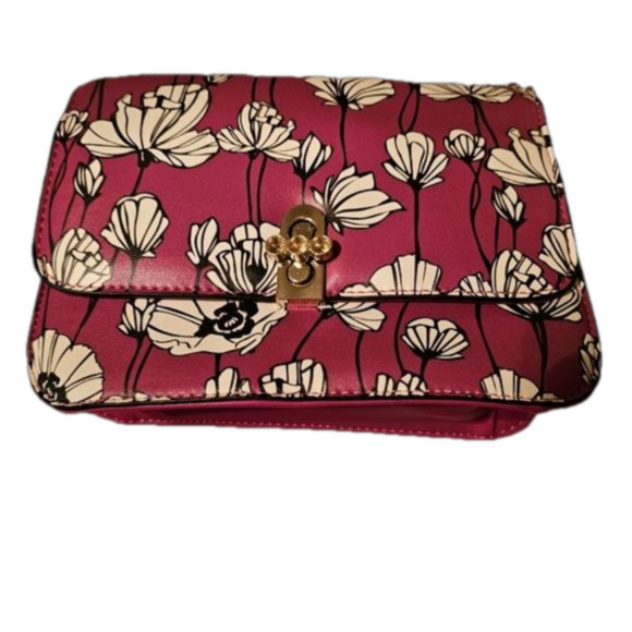 Catherine Malandrino Pink Floral Clutch - Picture 1 of 8